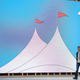 A photo of Sundar pichai on stage at google io